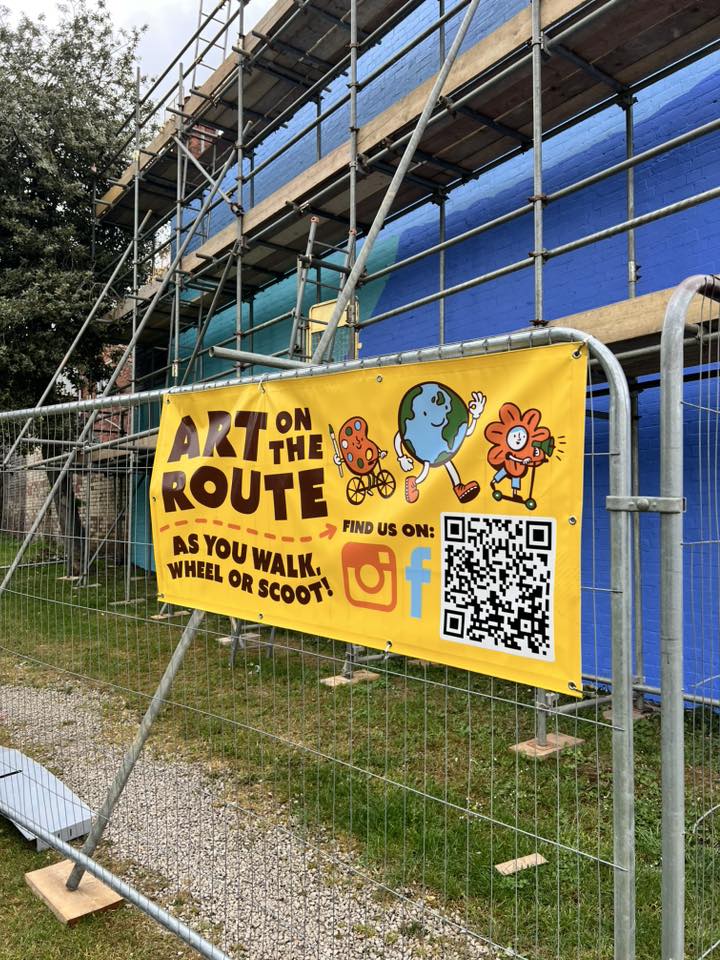 Art on the Route banner.