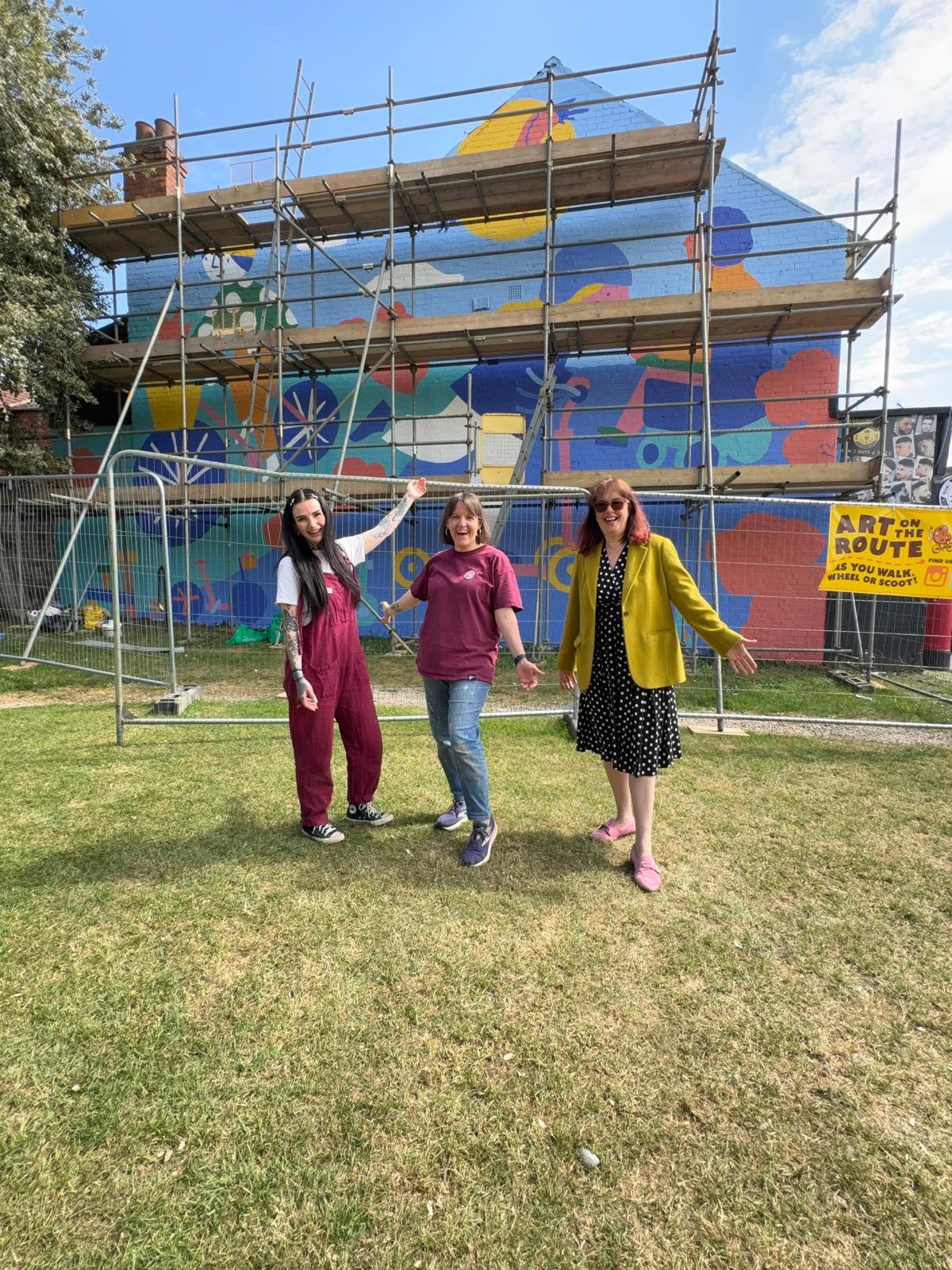 Art on the Route finished with Sally, Daisy and Alison.