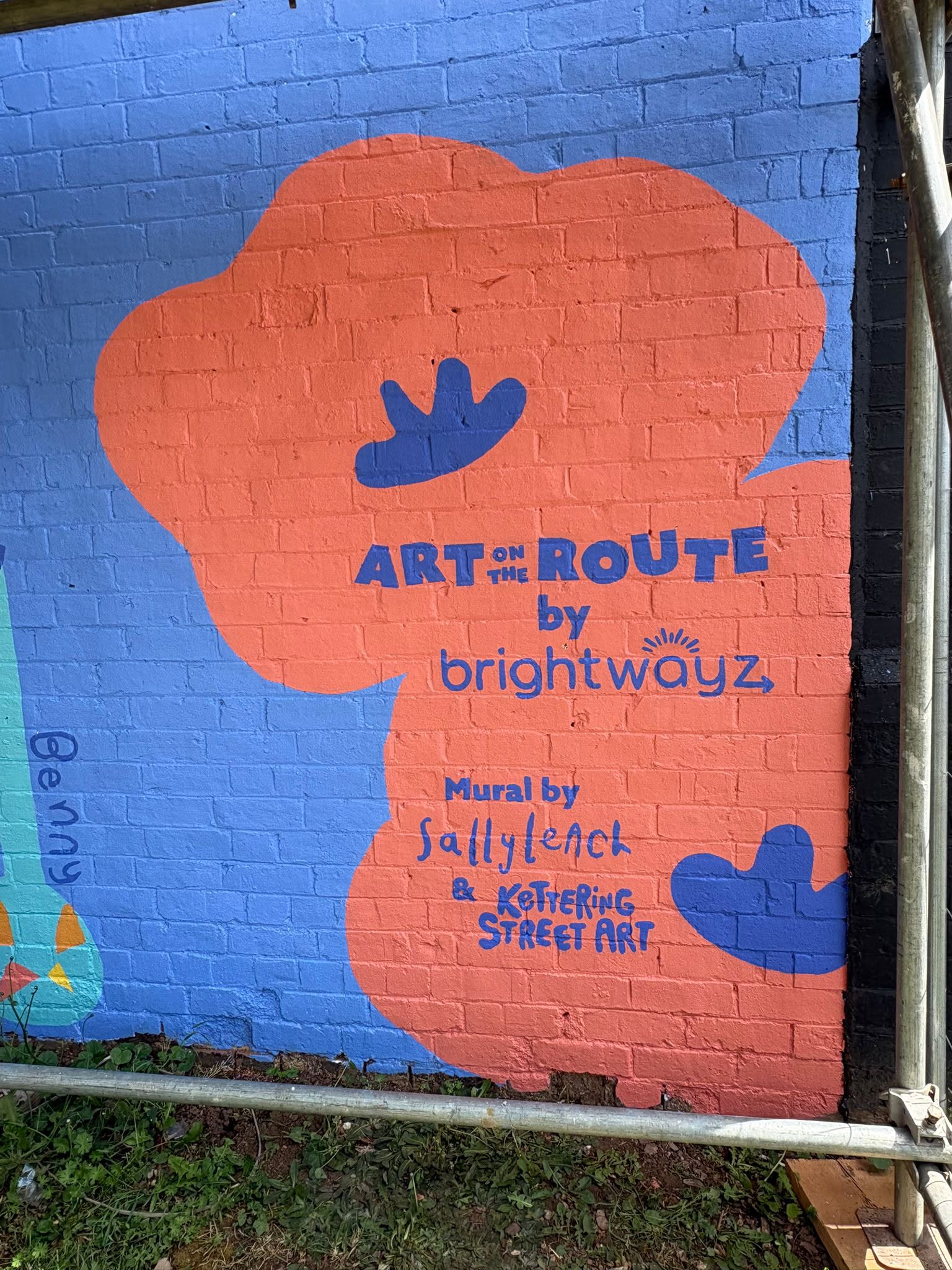 Art on the Route Information painted.