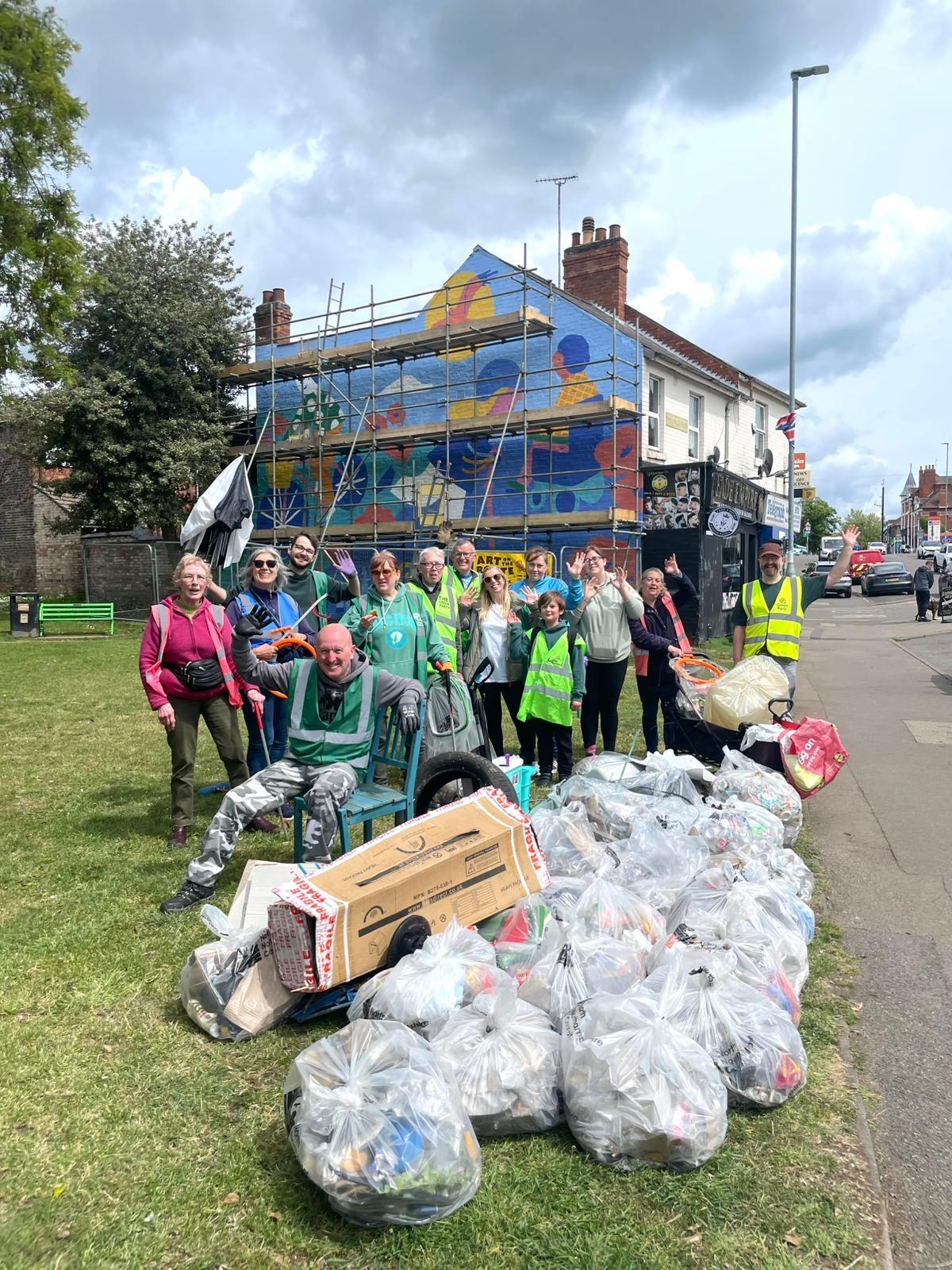 Art on the Route litter pick.