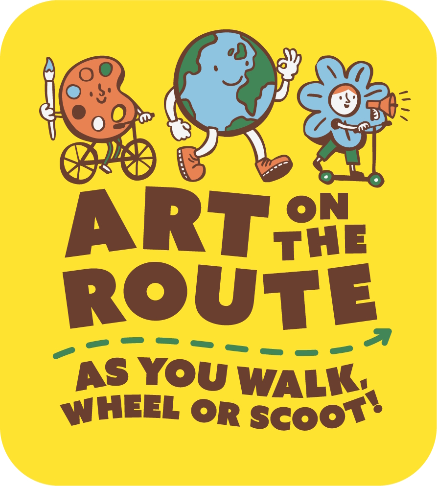 Art on the Route Portrait Rectangle Logo