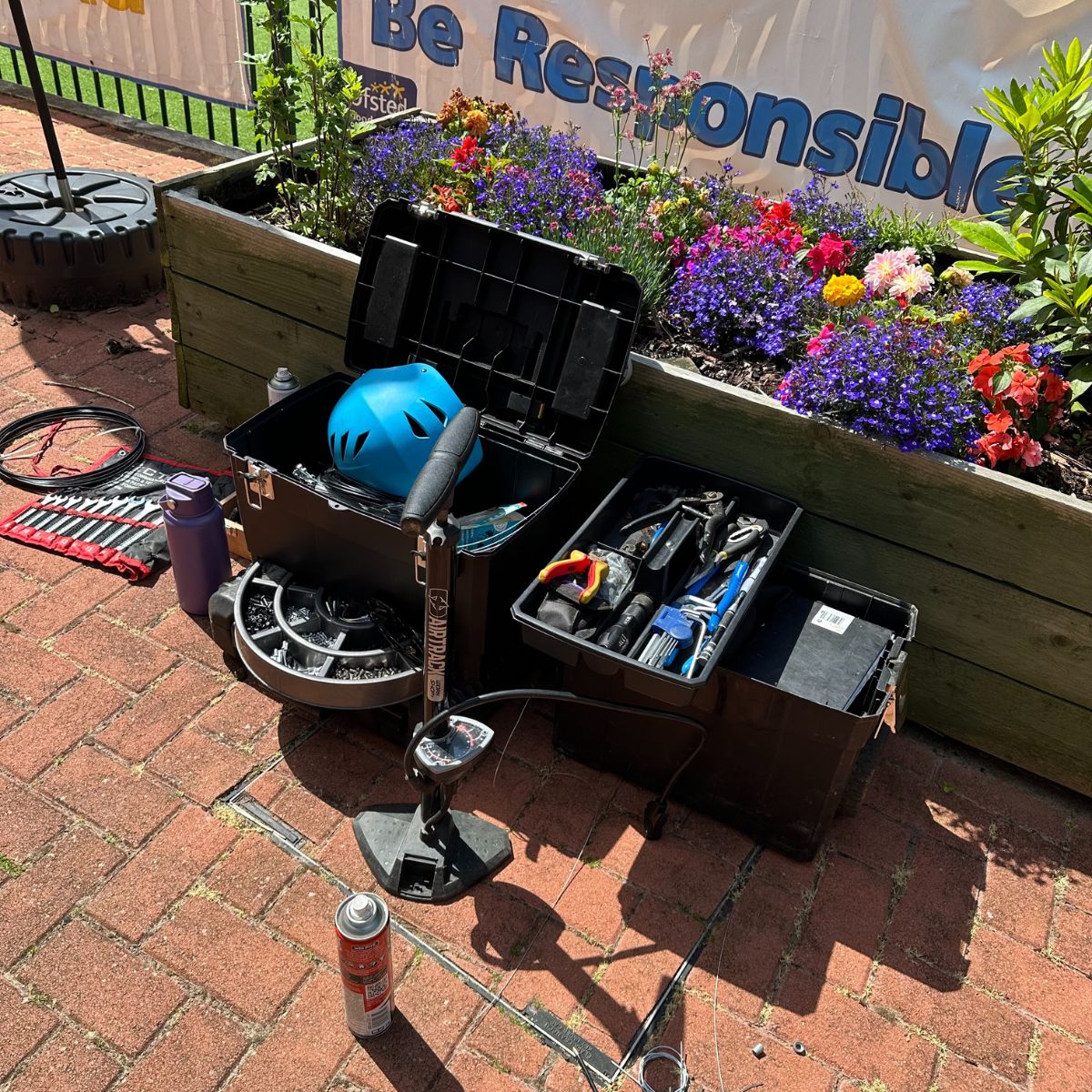 Cycle tools by a planter