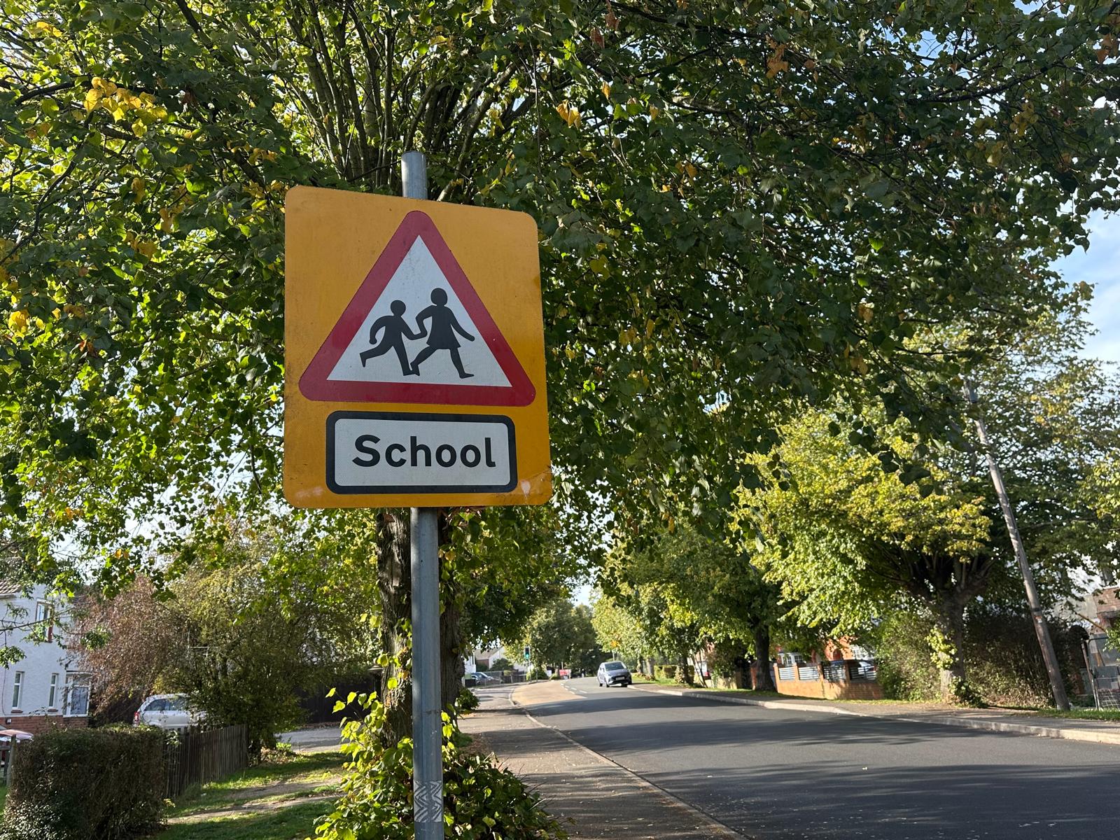 School Sign Image.