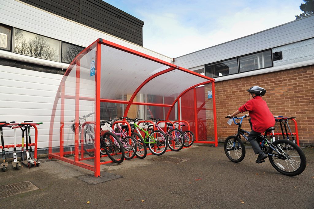 Bike parking.