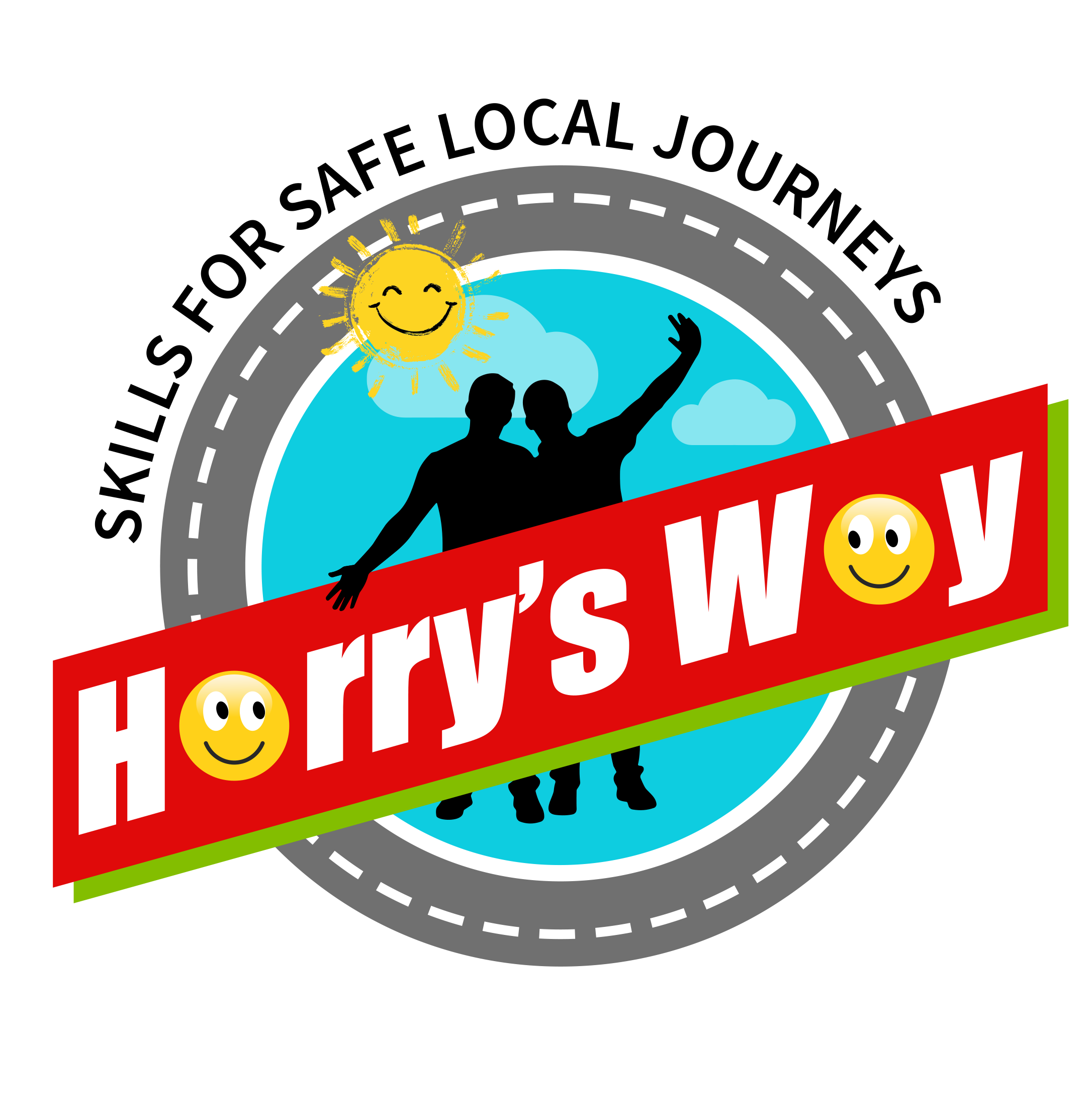 Harry Ways Logo with white outline