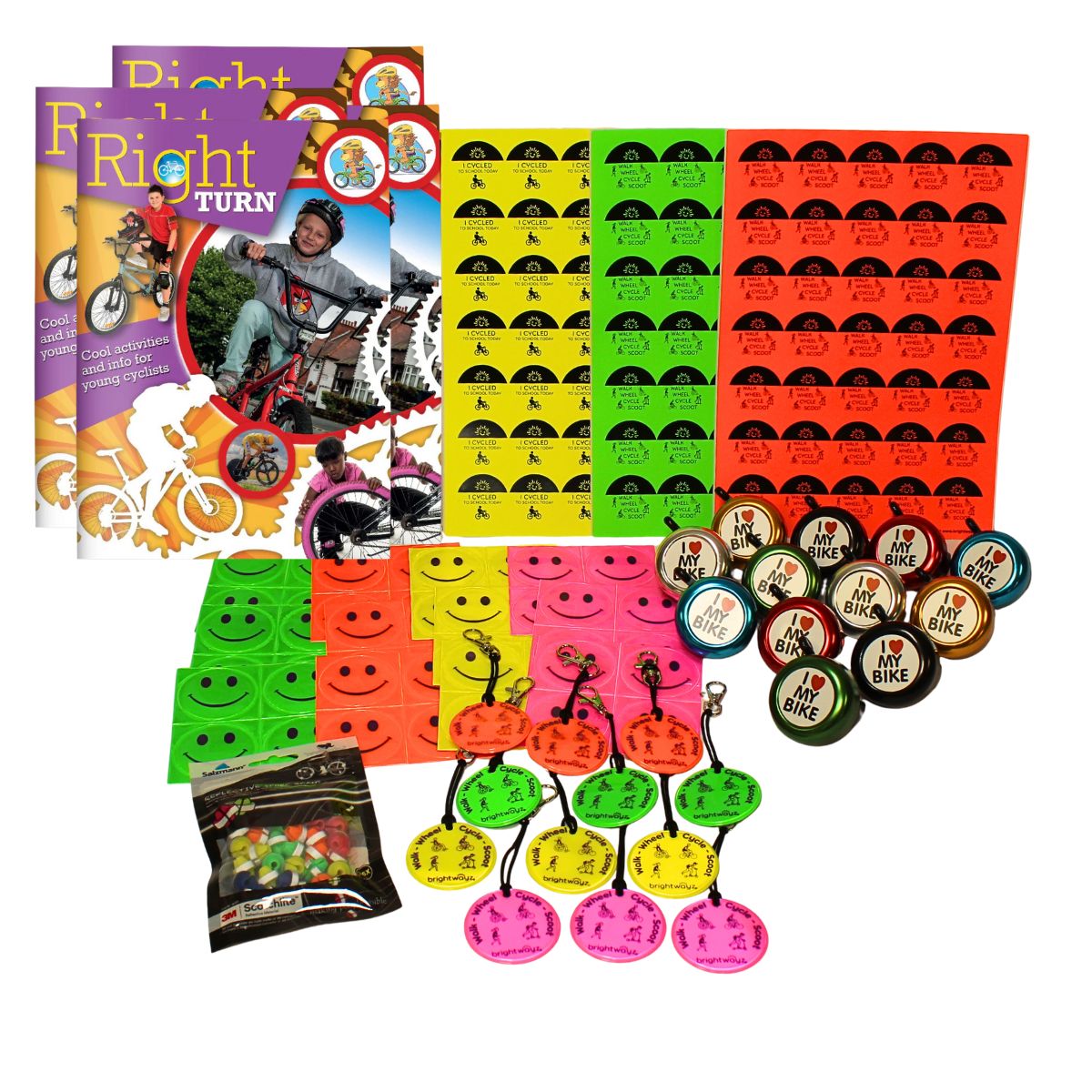 Cycle Group pack, all items open.