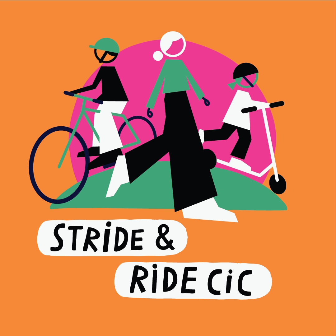 Stride and Ride Square Logo