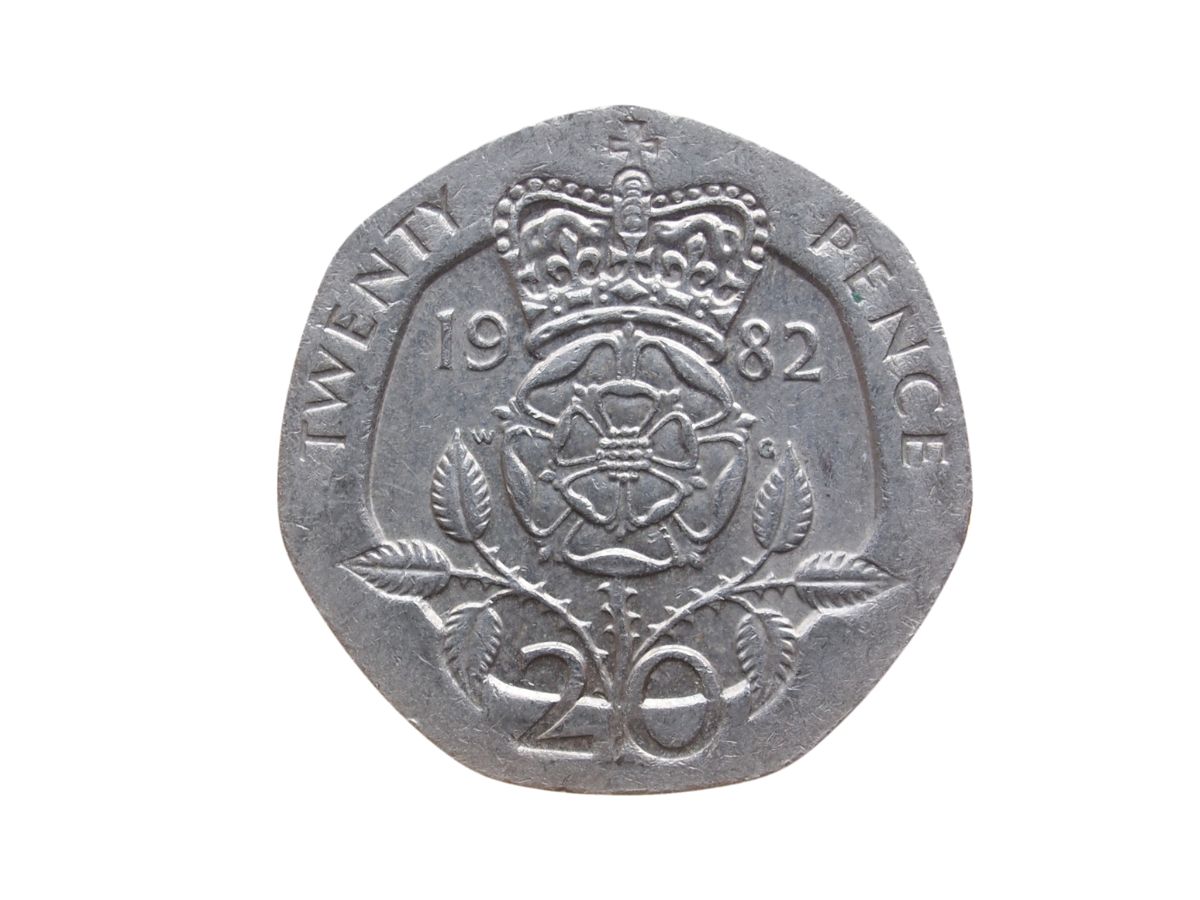 20p coin alone.