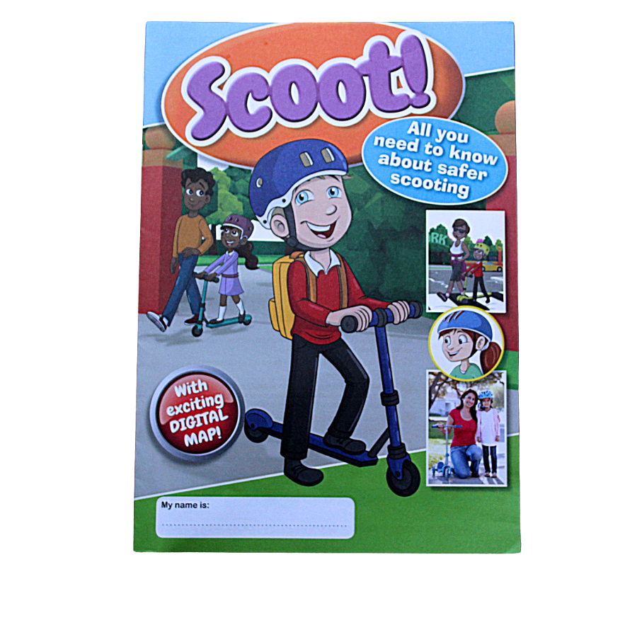 Scooter Activity Book front cover.