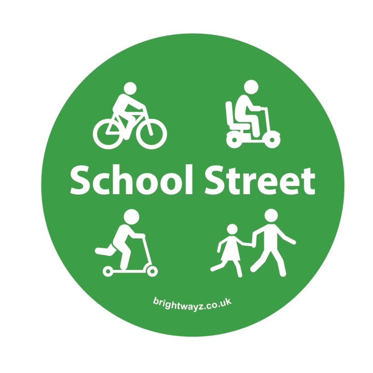 School Street lampost Sticker