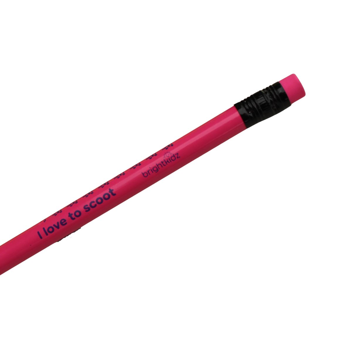 Pencil - I love to Scoot Pink
