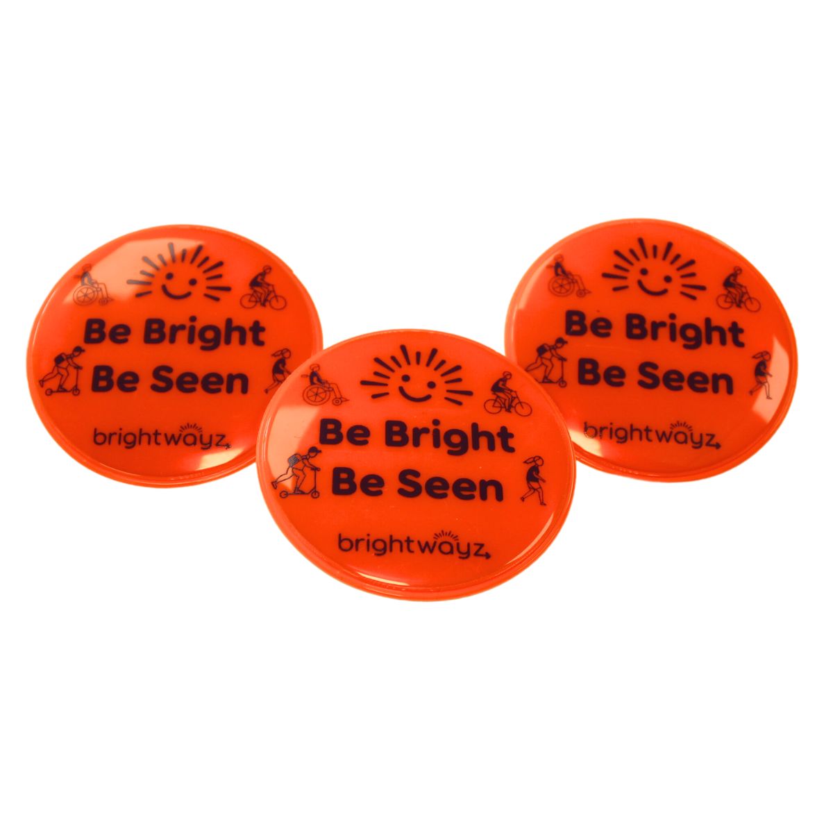 Be Bright Be Seen Badge x 3.