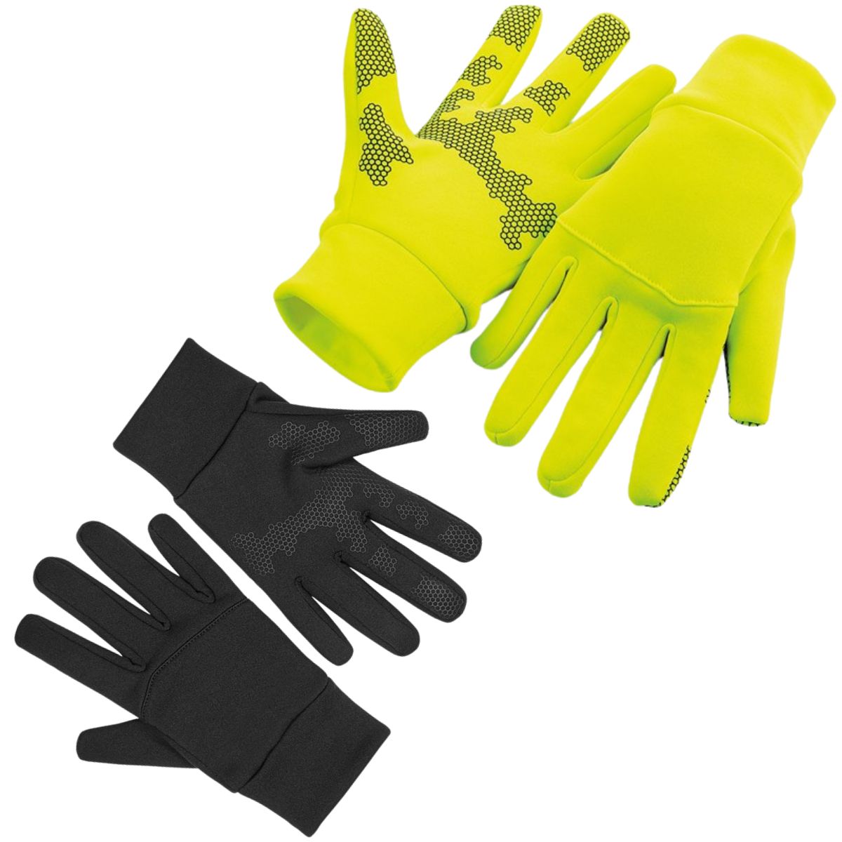 Cycle Gloves, two pairs, in yellow and black