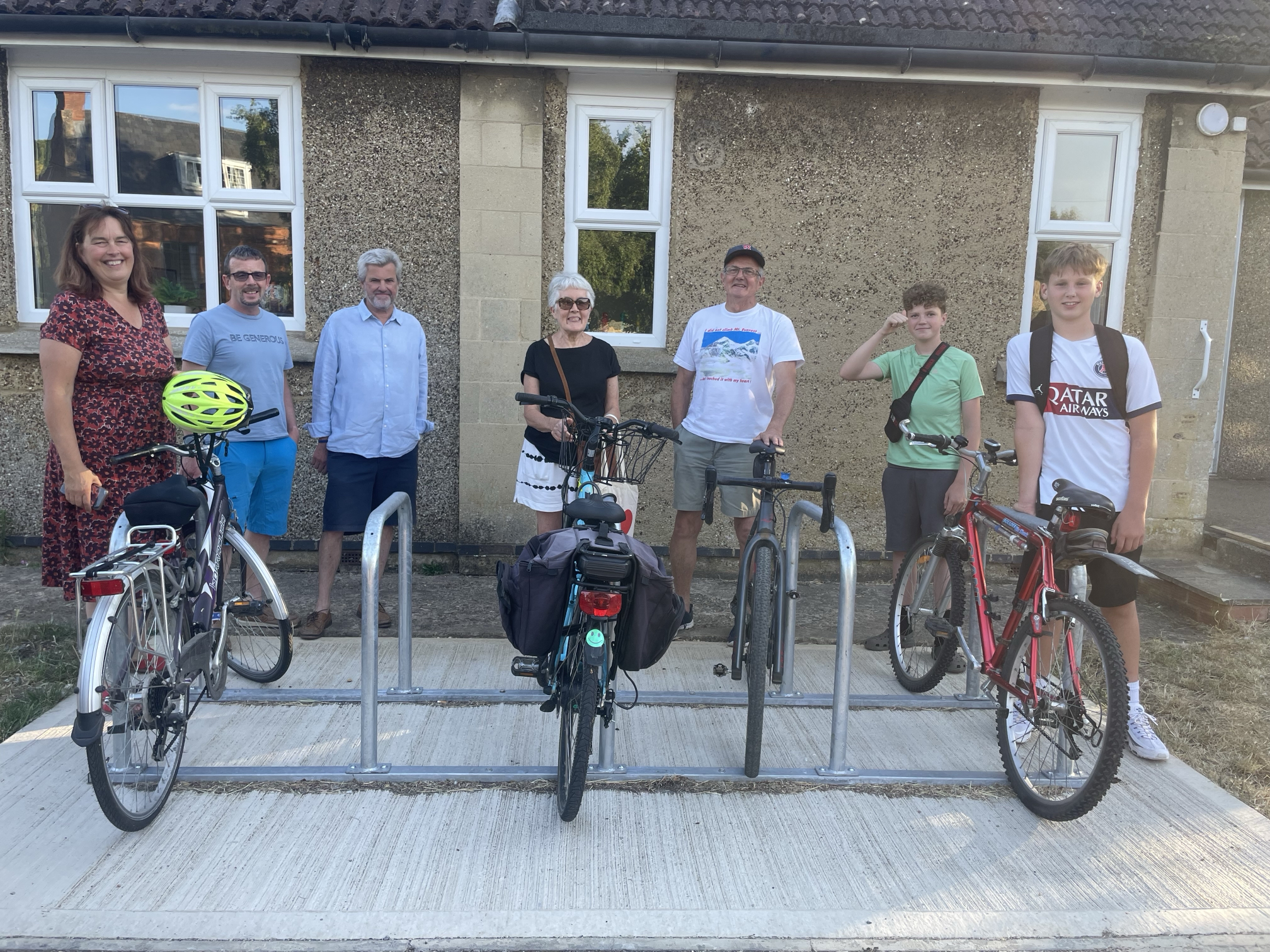 Geddington Cycle Rack Launch.