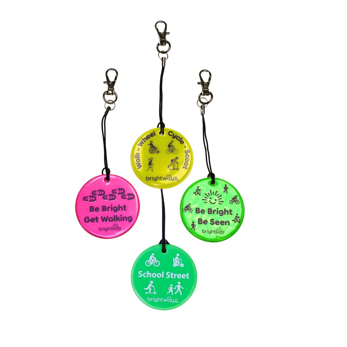 Circle clip on with stretchy clip, BBBS, BBGW, WWCS, SS